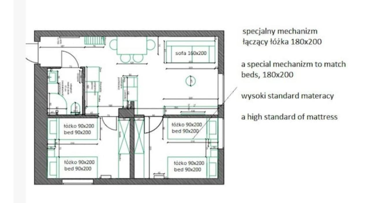 Ferienwohnung Family Luxury Gold Apartament & Playstation, 1-6, 2 Sypialnie I Salon, 100M Bazylika Danzig Exterior foto